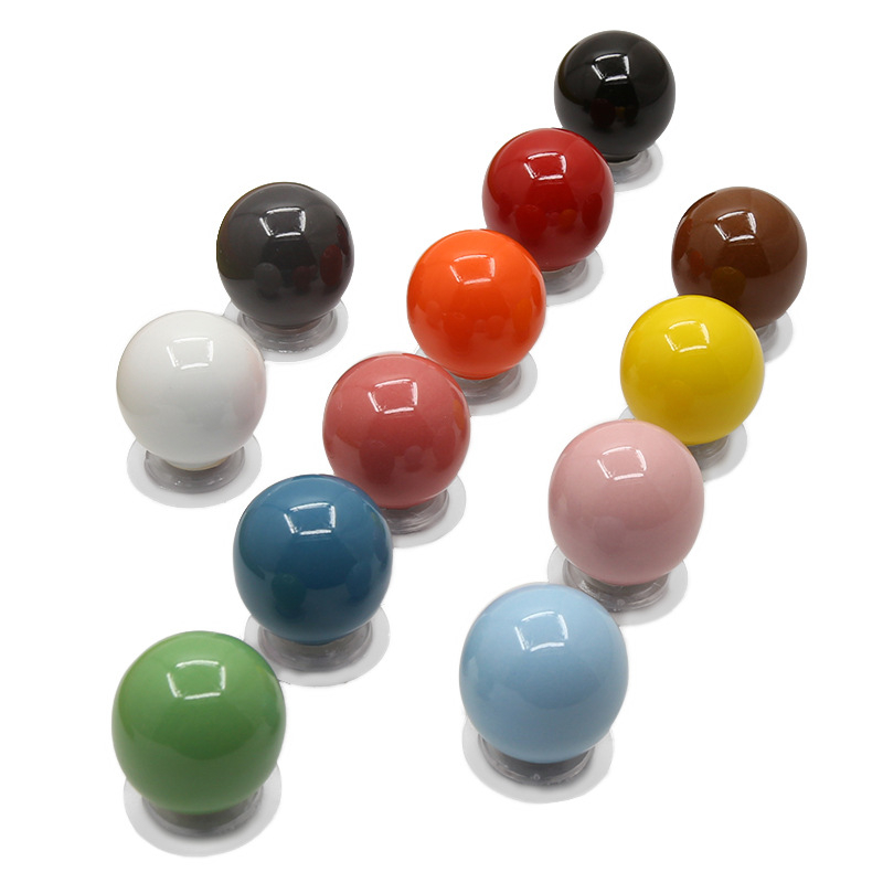 Χωρίς διάτρηση: χειρολαβή ντουλαπιού/συρταριού από κεραμικό και χαλκό, μοντέρνος μινιμαλισμός, γλασαρισμένη επιφάνεια