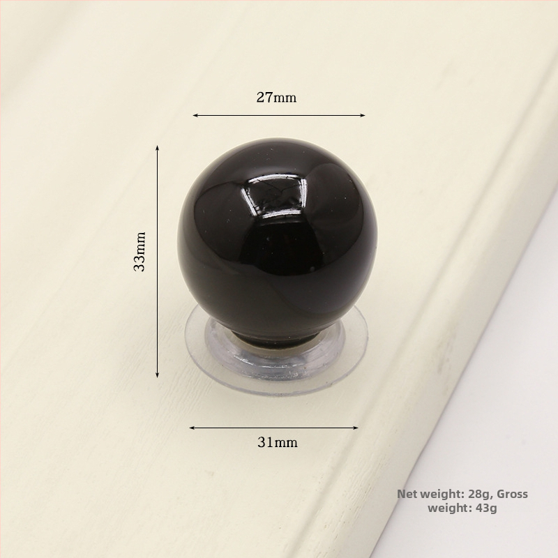 Χωρίς διάτρηση: χειρολαβή ντουλαπιού/συρταριού από κεραμικό και χαλκό, μοντέρνος μινιμαλισμός, γλασαρισμένη επιφάνεια