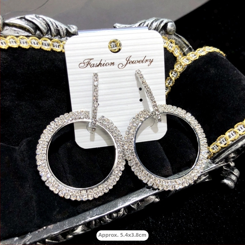 Σκουλαρίκια με κρύσταλλα και φούντες, ηλεκτροπλατίωση, ακίδα από ατσάλι, μάρκα Luoxiang, μόδα