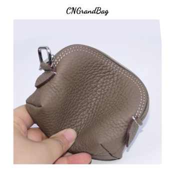 Πορτοφόλι κέρματα από γνήσιο δέρμα πρώτης στρώσης με φερμουάρ, unisex, αναπνεύσιμο, αδιάβροχο, υπερ-ελαφρύ και ανθεκτικό