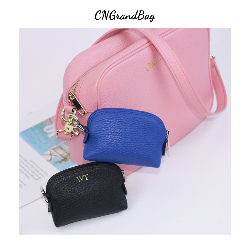 Πορτοφόλι κέρματα από γνήσιο δέρμα πρώτης στρώσης με φερμουάρ, unisex, αναπνεύσιμο, αδιάβροχο, υπερ-ελαφρύ και ανθεκτικό