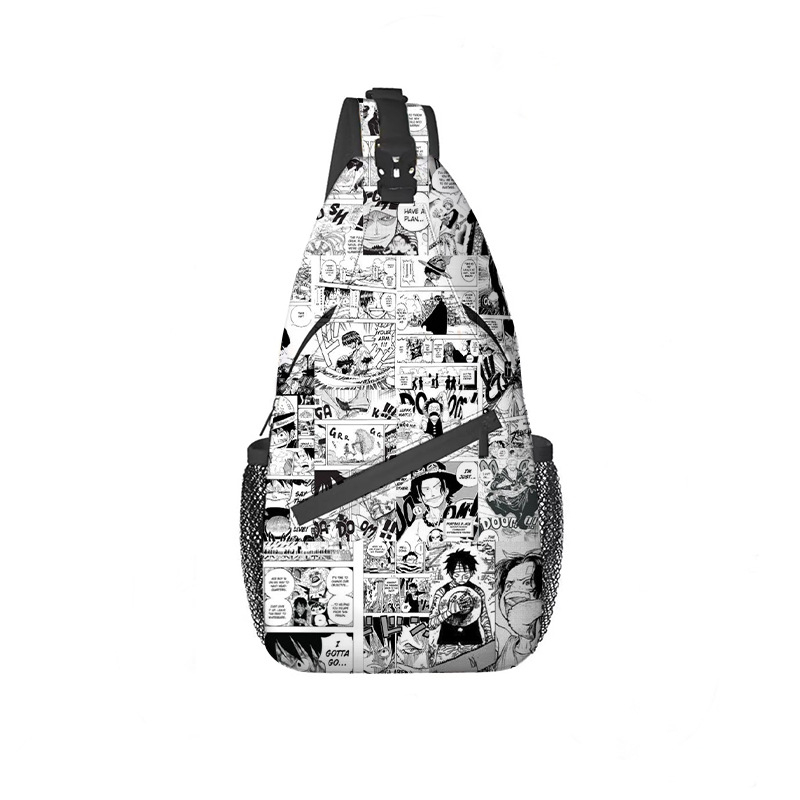 Férfi deréktárca/kereszt váll táska, utcai stílus, nagy kapacitás, poliészter, légáteresztő és vízálló, 8 hüvelykes laptophoz