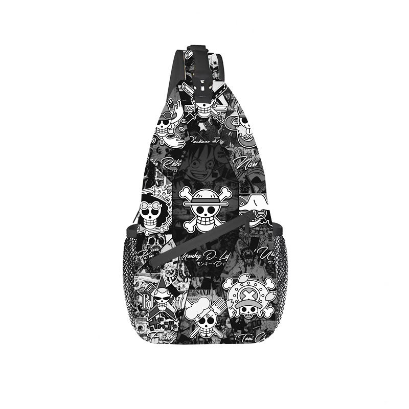 Férfi deréktárca/kereszt váll táska, utcai stílus, nagy kapacitás, poliészter, légáteresztő és vízálló, 8 hüvelykes laptophoz