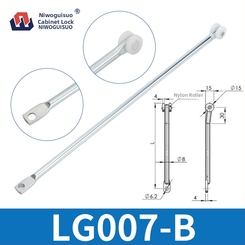 Zámkové tyče pre skrinky | horné a dolné tyče; materiál: železo; hmotnosť: 1; modely: LS001-1, LG001-2, LS002-2, LG001-3; štýl: moderný a minimalistický
