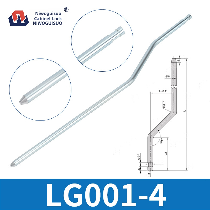 Zámkové tyče pre skrinky | horné a dolné tyče; materiál: železo; hmotnosť: 1; modely: LS001-1, LG001-2, LS002-2, LG001-3; štýl: moderný a minimalistický