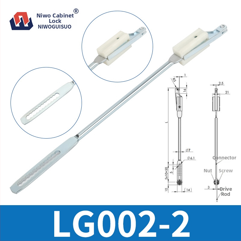 Zámkové tyče pre skrinky | horné a dolné tyče; materiál: železo; hmotnosť: 1; modely: LS001-1, LG001-2, LS002-2, LG001-3; štýl: moderný a minimalistický