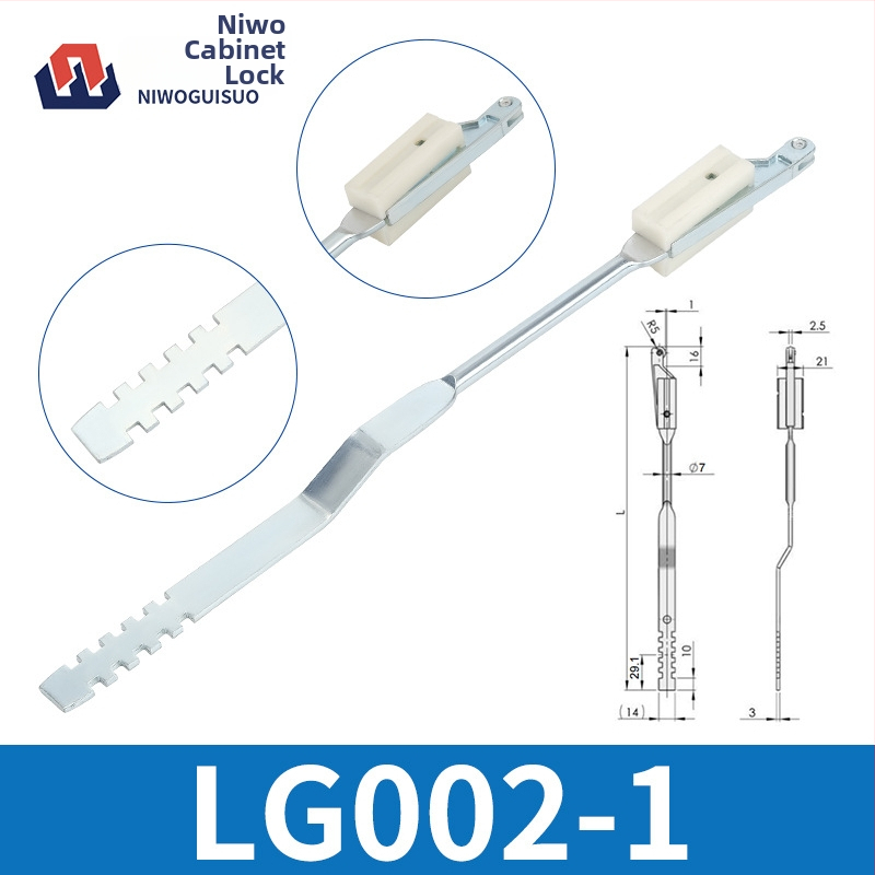 Zámkové tyče pre skrinky | horné a dolné tyče; materiál: železo; hmotnosť: 1; modely: LS001-1, LG001-2, LS002-2, LG001-3; štýl: moderný a minimalistický