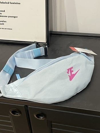 Borsetă de talie sport, unisex, Oxford material, imprimeu litere, căptușeală poliester, vara 2024