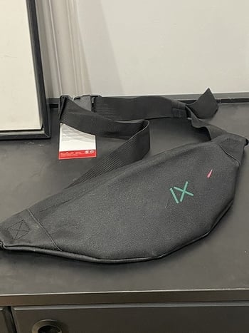 Borsetă de talie sport, unisex, Oxford material, imprimeu litere, căptușeală poliester, vara 2024