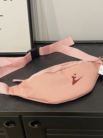 Borsetă de talie sport, unisex, Oxford material, imprimeu litere, căptușeală poliester, vara 2024