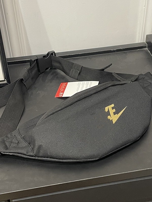 Borsetă de talie sport, unisex, Oxford material, imprimeu litere, căptușeală poliester, vara 2024