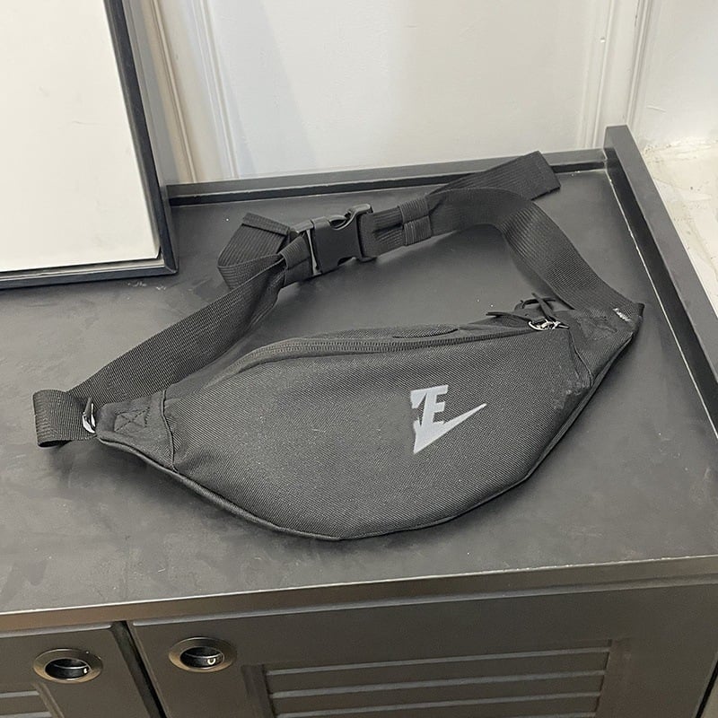 Borsetă de talie sport, unisex, Oxford material, imprimeu litere, căptușeală poliester, vara 2024