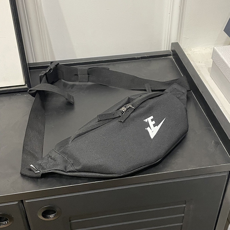 Borsetă de talie sport, unisex, Oxford material, imprimeu litere, căptușeală poliester, vara 2024