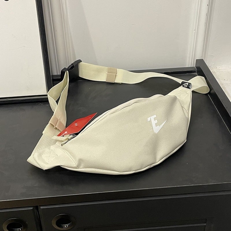 Borsetă de talie sport, unisex, Oxford material, imprimeu litere, căptușeală poliester, vara 2024