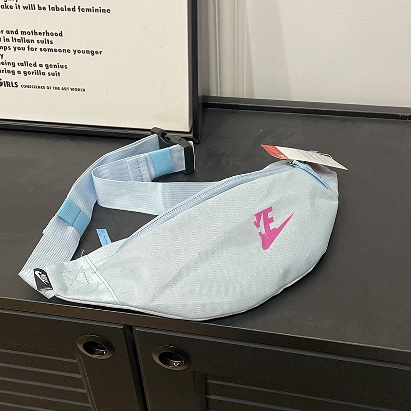 Borsetă de talie sport, unisex, Oxford material, imprimeu litere, căptușeală poliester, vara 2024