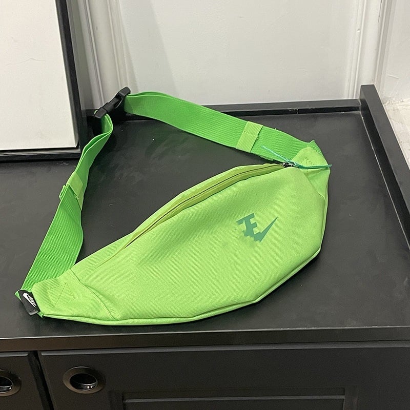 Borsetă de talie sport, unisex, Oxford material, imprimeu litere, căptușeală poliester, vara 2024