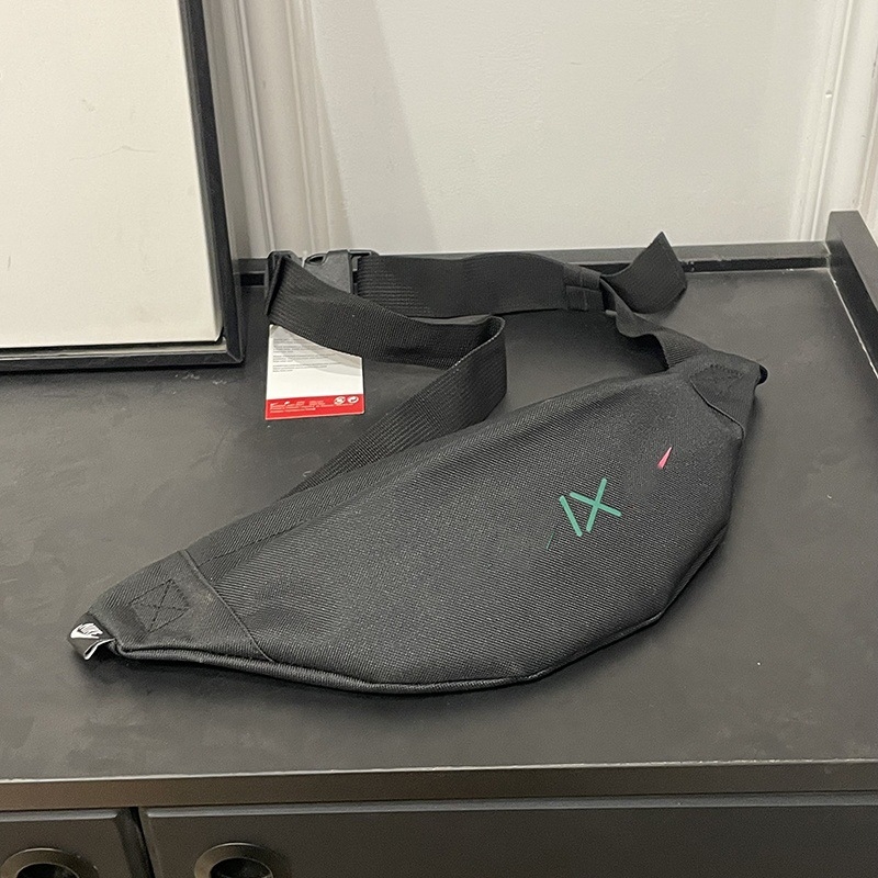 Borsetă de talie sport, unisex, Oxford material, imprimeu litere, căptușeală poliester, vara 2024