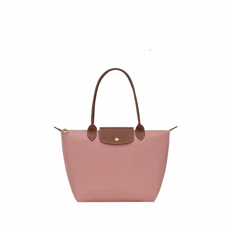 Longxiang κλασική τσάντα από νάιλον τύπου dumpling με καπάκι, αναδιπλούμενη, αστικός στυλ, νάιλον επένδυση, κλείσιμο με φερμουάρ, εσωτερικά τσεπάκια για κινητό και ID