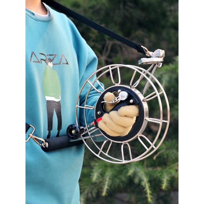 Рул за хвърчило с линия — ръчен, модерен минималистичен стил, печат на лого възможен, без персонализация