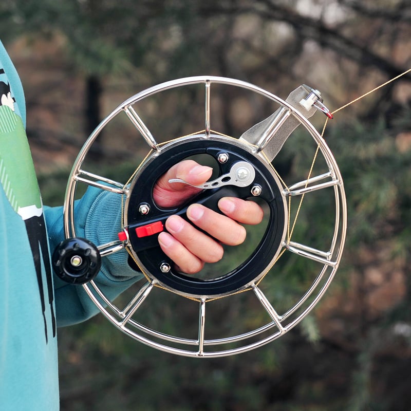 Рул за хвърчило с линия — ръчен, модерен минималистичен стил, печат на лого възможен, без персонализация