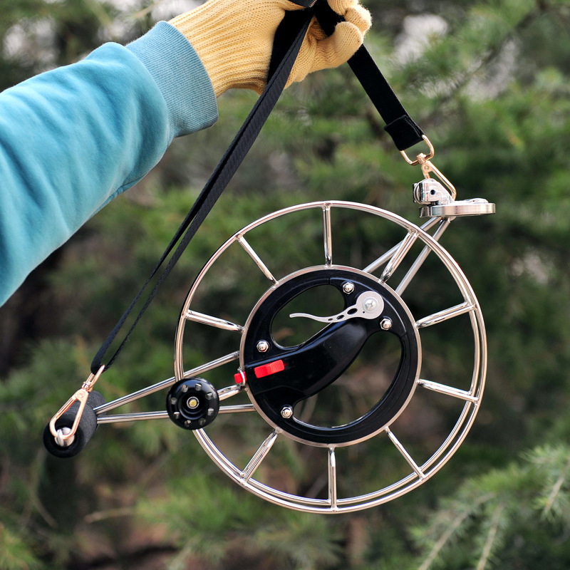 Рул за хвърчило с линия — ръчен, модерен минималистичен стил, печат на лого възможен, без персонализация