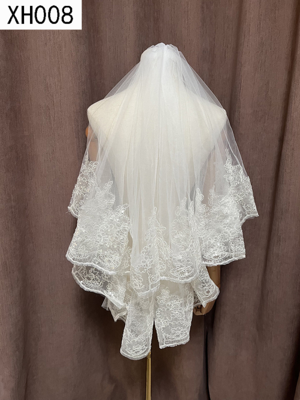 Αξεσουάρ μαλλιών για το κεφάλι με διπλό στρώμα δικτυωτής ύλης, άνθη και λευκά κρύσταλλα