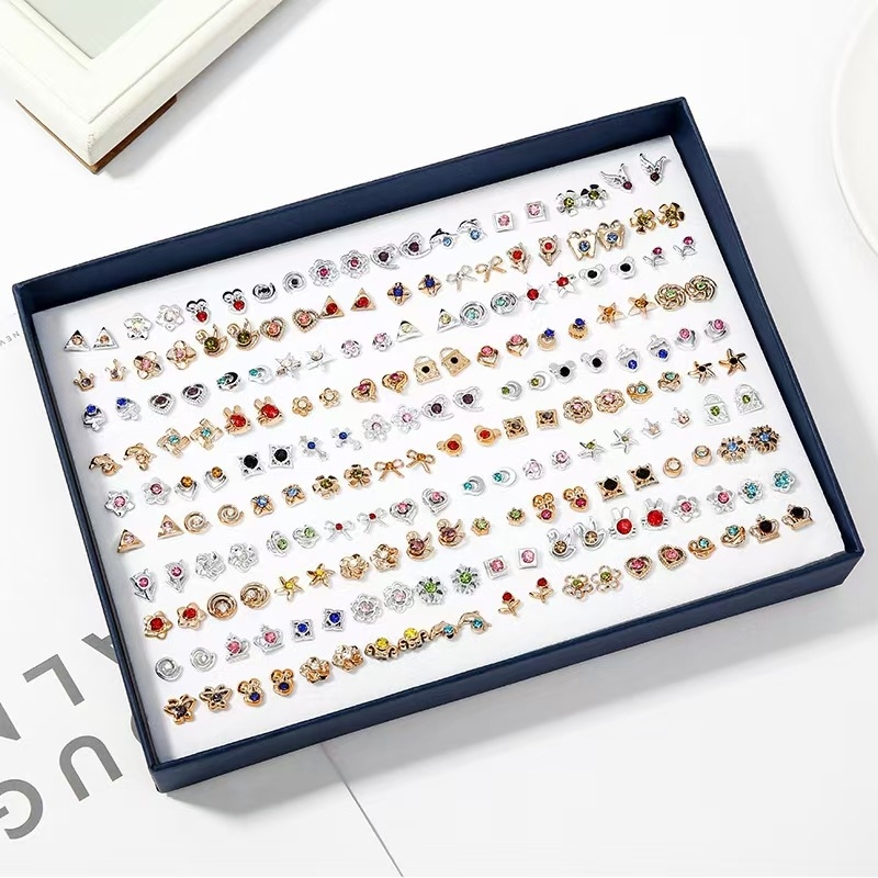 Σκουλαρίκια – Πλαστικό/ρητίνη, Ηλεκτροπλατίωση – Στυλ: Καρδιά, Λουλούδια, Φύλλα – Unisex