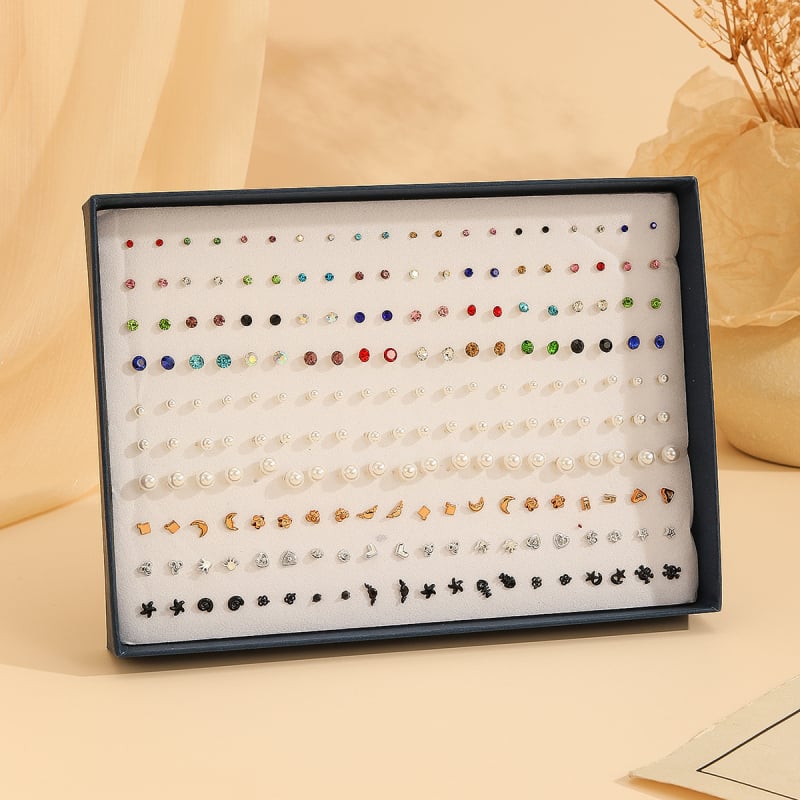 Σκουλαρίκια – Πλαστικό/ρητίνη, Ηλεκτροπλατίωση – Στυλ: Καρδιά, Λουλούδια, Φύλλα – Unisex