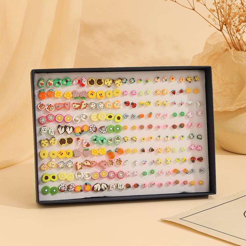 Σκουλαρίκια – Πλαστικό/ρητίνη, Ηλεκτροπλατίωση – Στυλ: Καρδιά, Λουλούδια, Φύλλα – Unisex