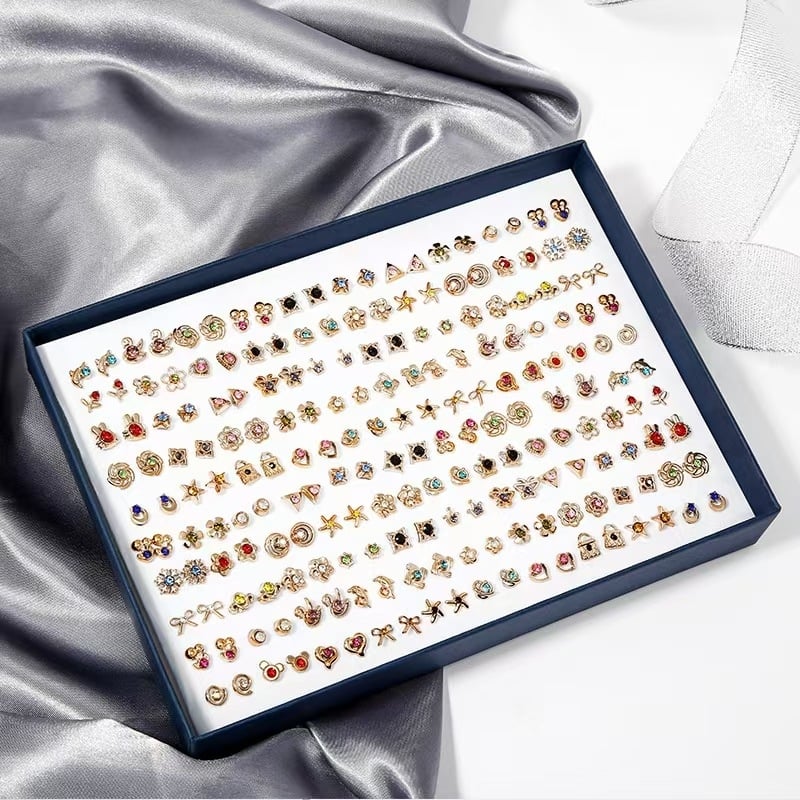 Σκουλαρίκια – Πλαστικό/ρητίνη, Ηλεκτροπλατίωση – Στυλ: Καρδιά, Λουλούδια, Φύλλα – Unisex