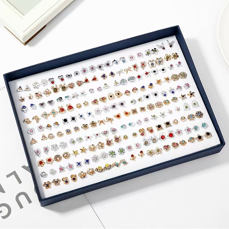 Σκουλαρίκια – Πλαστικό/ρητίνη, Ηλεκτροπλατίωση – Στυλ: Καρδιά, Λουλούδια, Φύλλα – Unisex