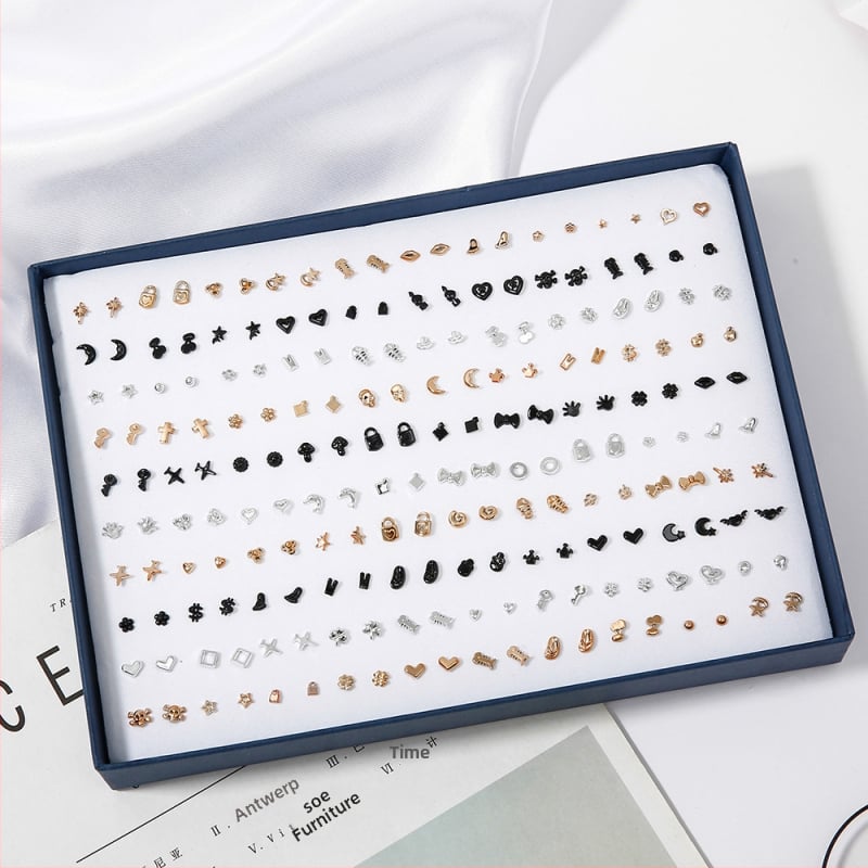 Σκουλαρίκια – Πλαστικό/ρητίνη, Ηλεκτροπλατίωση – Στυλ: Καρδιά, Λουλούδια, Φύλλα – Unisex