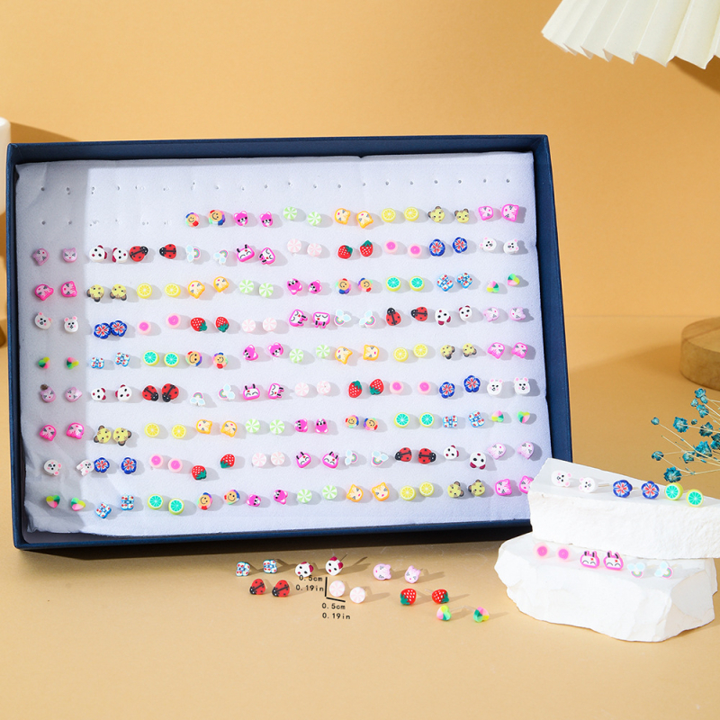 Σκουλαρίκια – Πλαστικό/ρητίνη, Ηλεκτροπλατίωση – Στυλ: Καρδιά, Λουλούδια, Φύλλα – Unisex