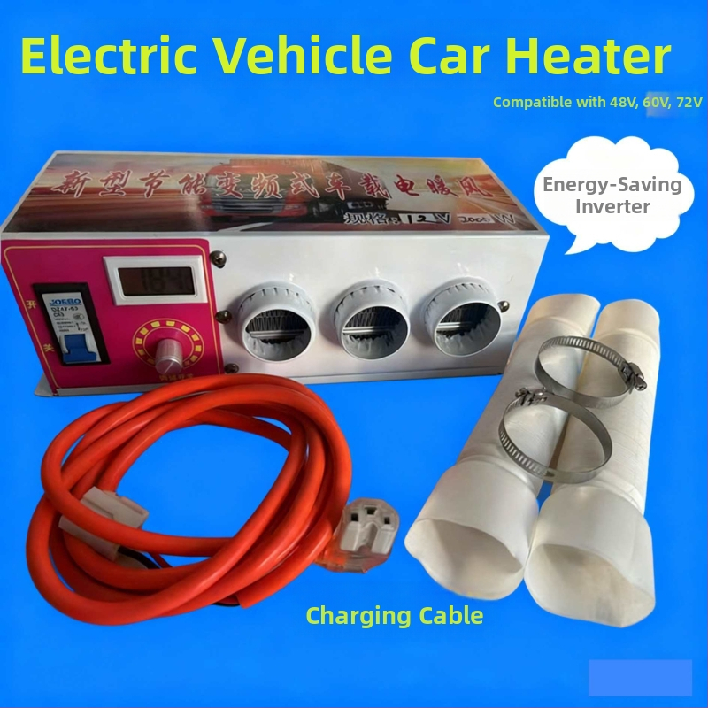 Autóhőventilátor, univerzális 48V/60V/72V, hó- és dérmentesítéshez