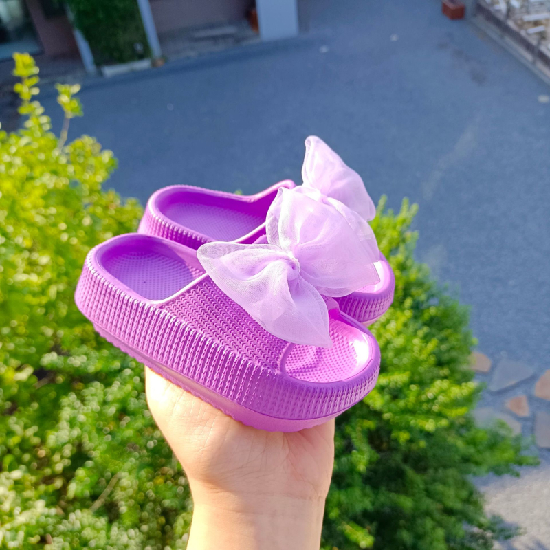 Унисекс EVA вътрешни чехли с панделка – антихлъзгаща се мека подметка, дишащи за деца 1–16 г