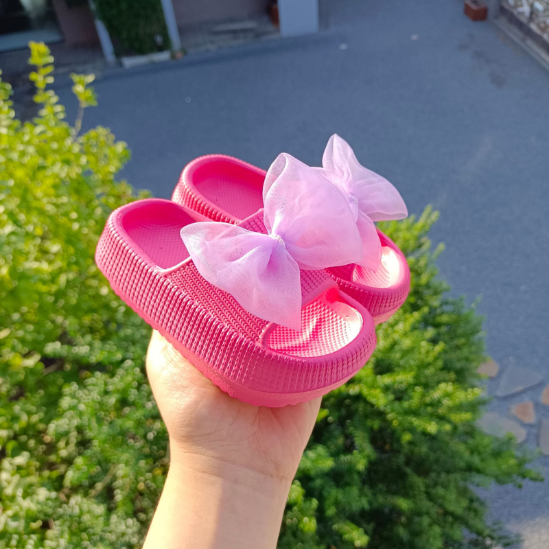 Унисекс EVA вътрешни чехли с панделка – антихлъзгаща се мека подметка, дишащи за деца 1–16 г