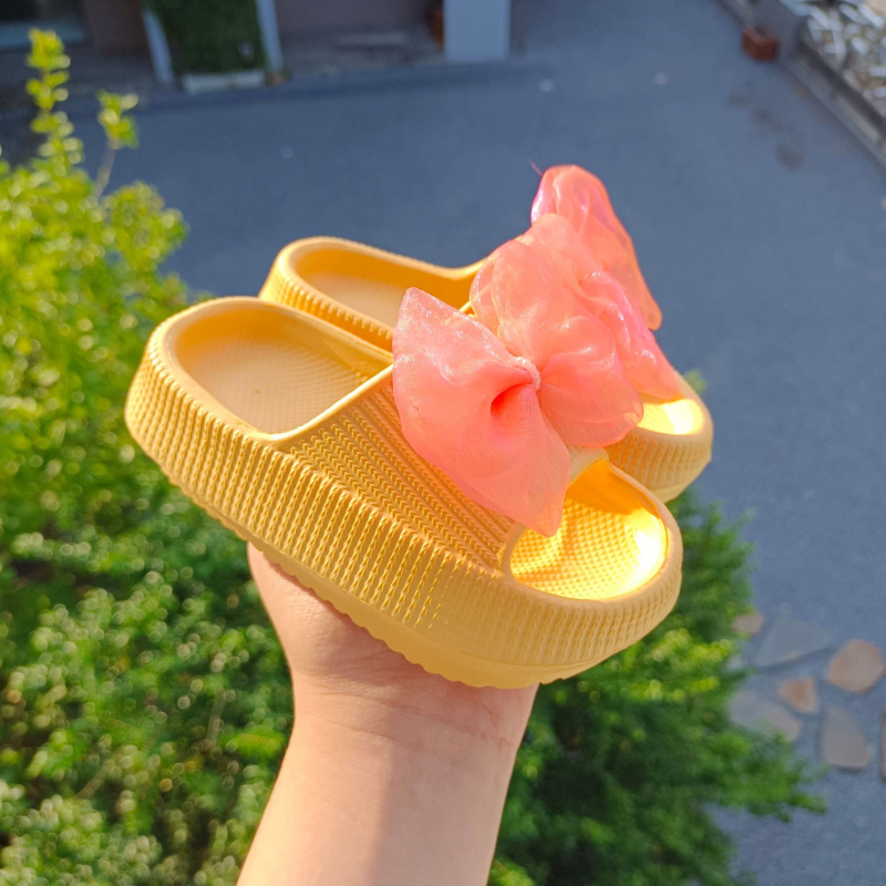 Унисекс EVA вътрешни чехли с панделка – антихлъзгаща се мека подметка, дишащи за деца 1–16 г