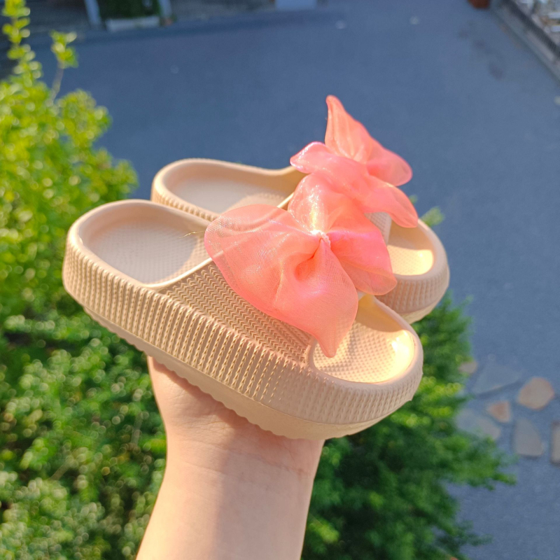 Унисекс EVA вътрешни чехли с панделка – антихлъзгаща се мека подметка, дишащи за деца 1–16 г