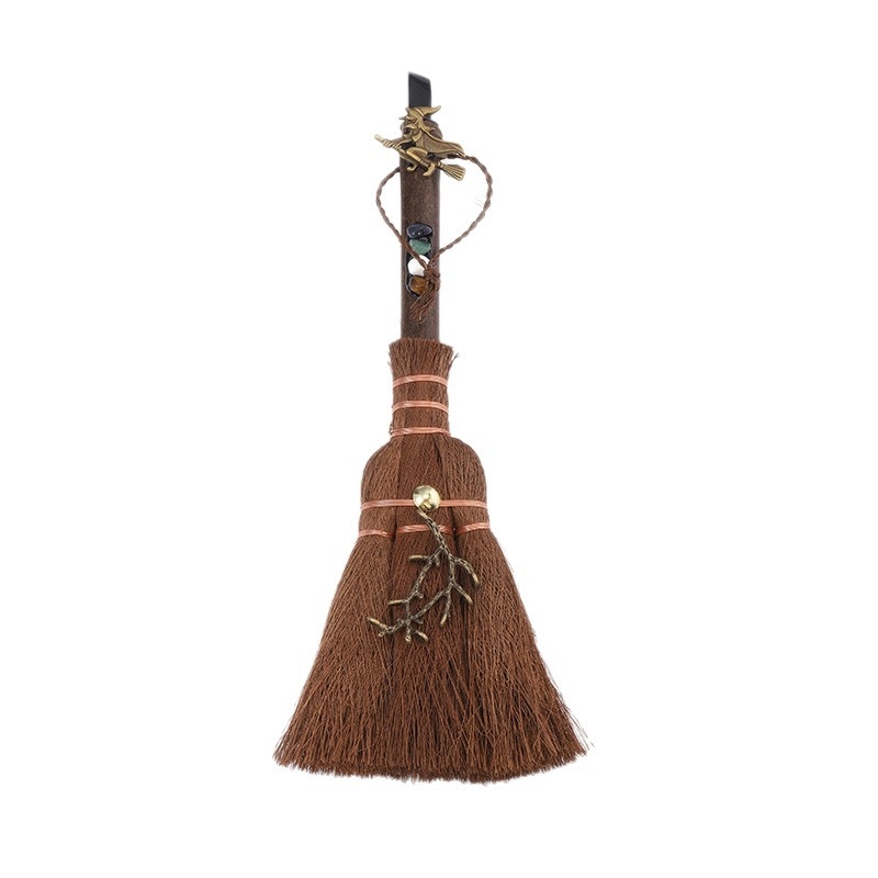 Κρεμαστό αυτοκινήτου-βούρτσα από Miscanthus, ημι-χειροποίητη επεξεργασία, μάρκα Wisdom, μοτίβο αστεριών και σελήνης