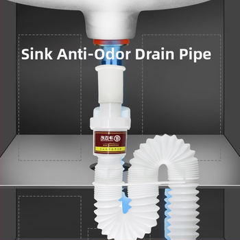 Odtok umývadla – anti-odor, nerezová oceľ, model Sink Drain Pipe, Produktové číslo F77H55MMSTT7JT