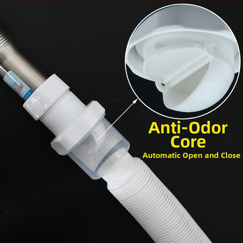 Odtok umývadla – anti-odor, nerezová oceľ, model Sink Drain Pipe, Produktové číslo F77H55MMSTT7JT