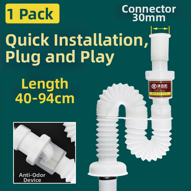 Odtok umývadla – anti-odor, nerezová oceľ, model Sink Drain Pipe, Produktové číslo F77H55MMSTT7JT