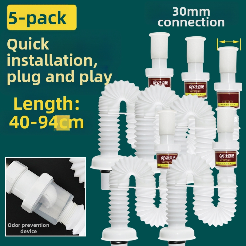 Odtok umývadla – anti-odor, nerezová oceľ, model Sink Drain Pipe, Produktové číslo F77H55MMSTT7JT