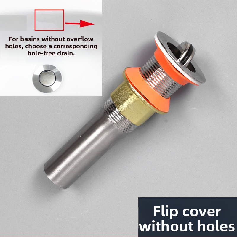 Odtok umývadla – anti-odor, nerezová oceľ, model Sink Drain Pipe, Produktové číslo F77H55MMSTT7JT