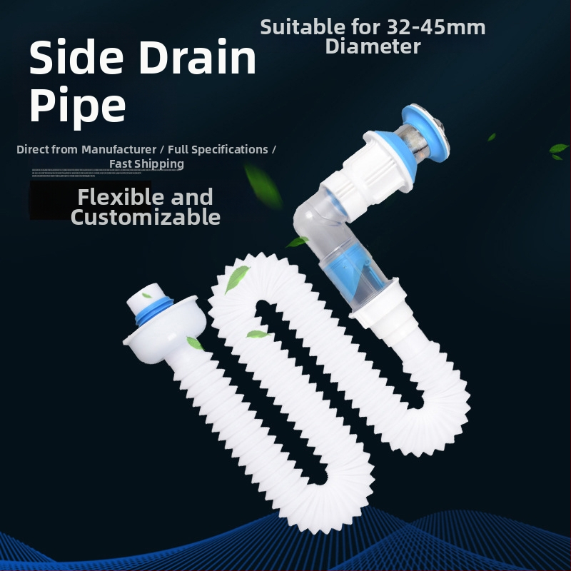 Odtok umývadla – anti-odor, nerezová oceľ, model Sink Drain Pipe, Produktové číslo F77H55MMSTT7JT