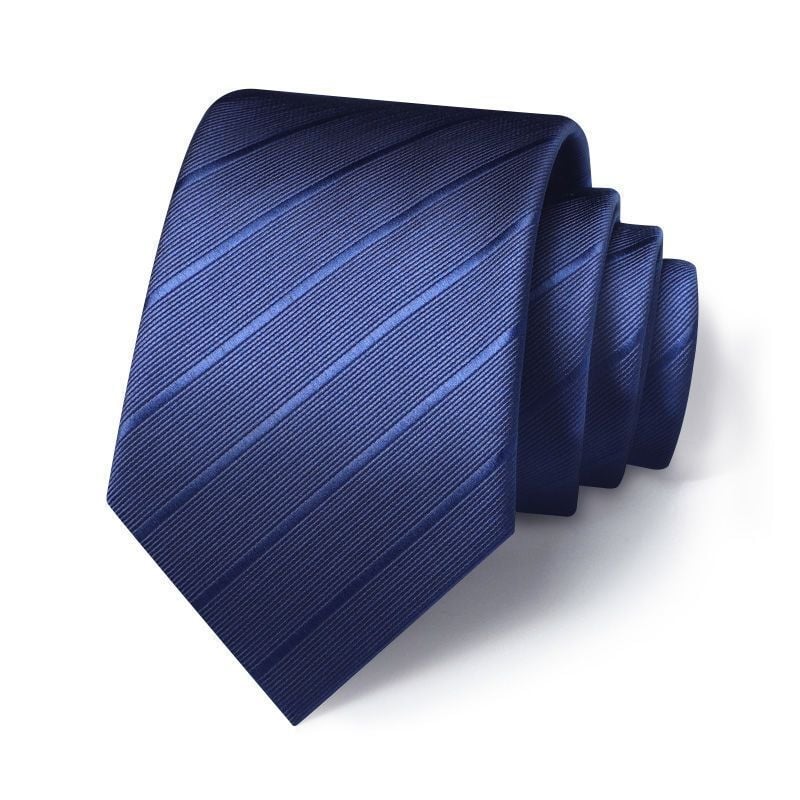 Kravata sa zipom za poslovni outfit, prugasta, poliester, bez vezivanja (Proljeće 2025)