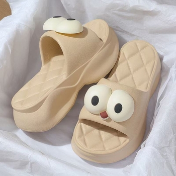 Sandale dama EVA cu talpă groasă de 6 cm, vârf rotund, încălțăminte lejeră de vară