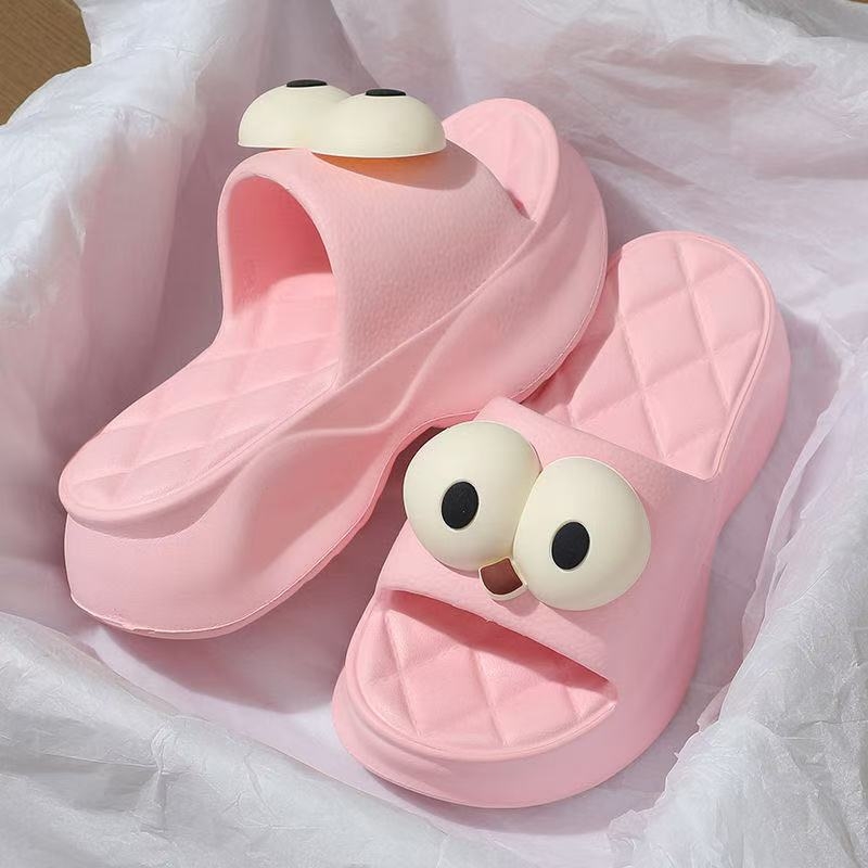 Sandale dama EVA cu talpă groasă de 6 cm, vârf rotund, încălțăminte lejeră de vară