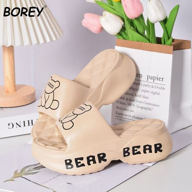 Sandale dama EVA cu talpă groasă de 6 cm, vârf rotund, încălțăminte lejeră de vară