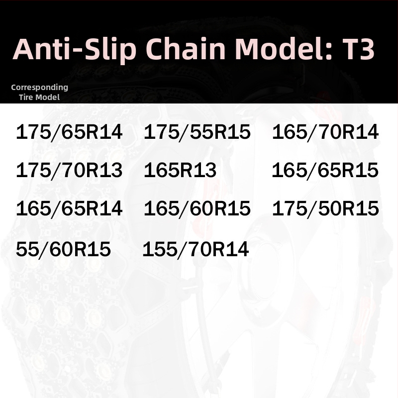 Yingxue Lanțuri de zăpadă de iarnă pentru mașini și SUV cu tensionare automată, 4–8 kg